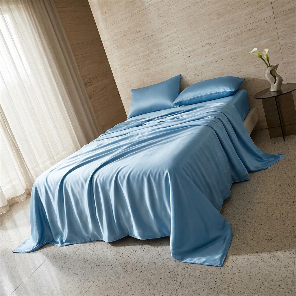 100% Mulberry Silk Bedding Set, Silk Duvet Cover, Silk Pillowcases, Envelope Style, Luxury Bedding, Pure Silk, Queen Size, King Size & More