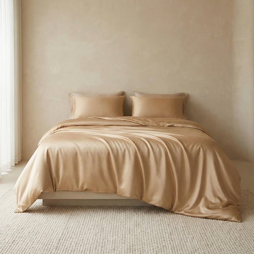 100% Mulberry Silk Bedding Set, Silk Duvet Cover, Silk Pillowcases, Envelope Style, Luxury Bedding, Pure Silk, Queen Size, King Size & More