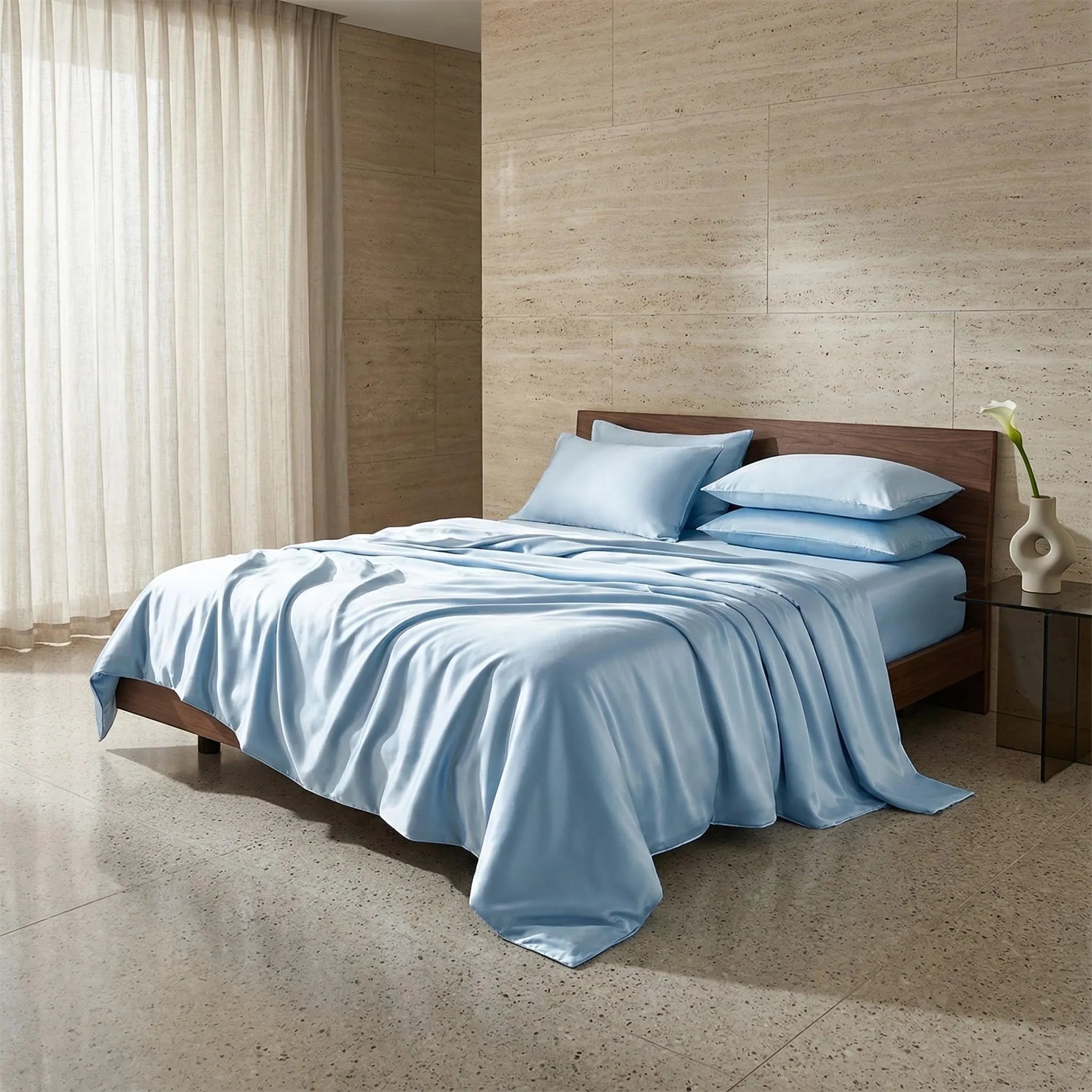 100% Mulberry Silk Bedding Set, Silk Duvet Cover, Silk Pillowcases, Envelope Style, Luxury Bedding, Pure Silk, Queen Size, King Size & More