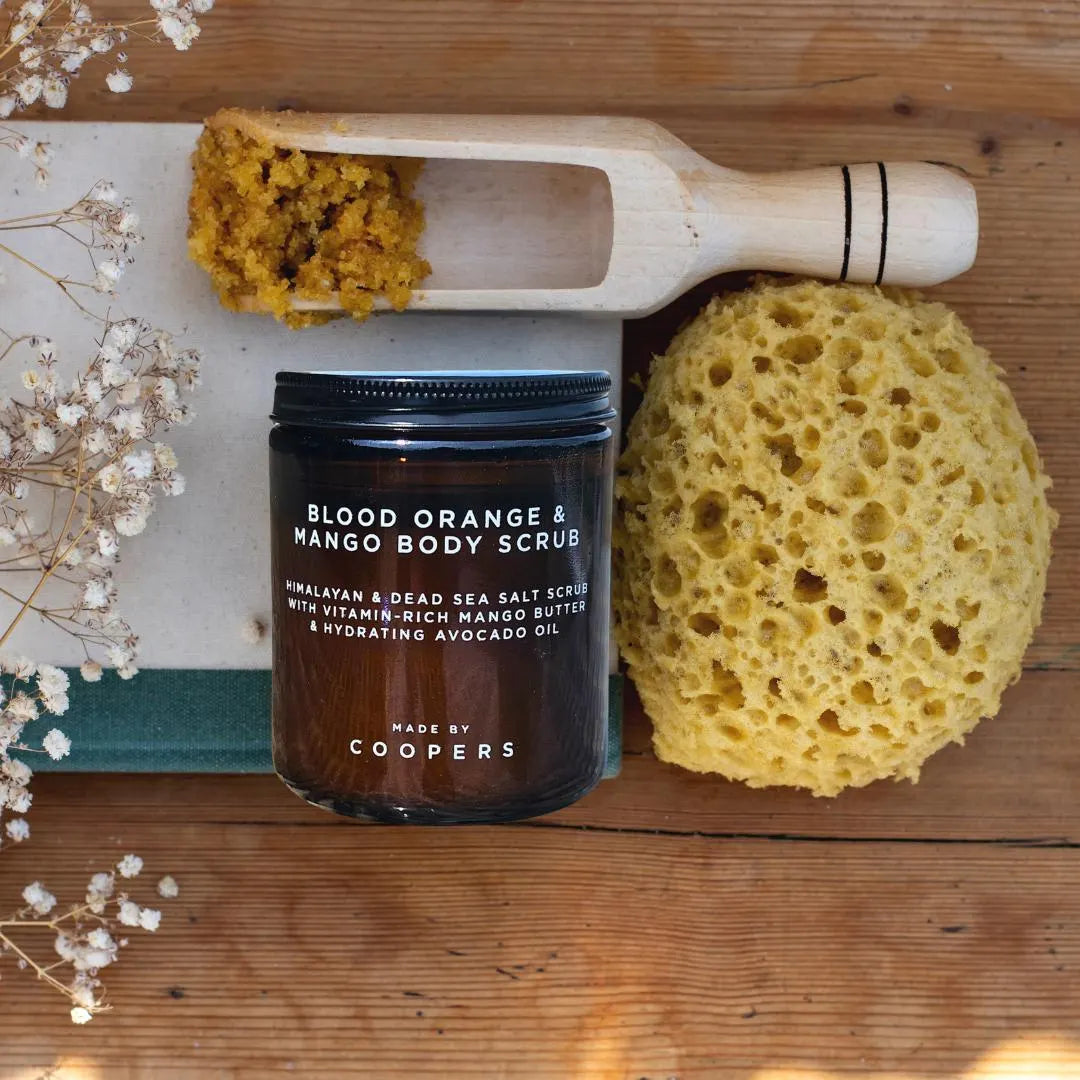 Blood Orange Mango Body Scrub – Himalayan & Dead Sea Salt