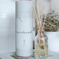 Leather + Cardamom Reed Diffuser | Non-Toxic, Vegan, Hand-Poured 6Oz | WEEKEND