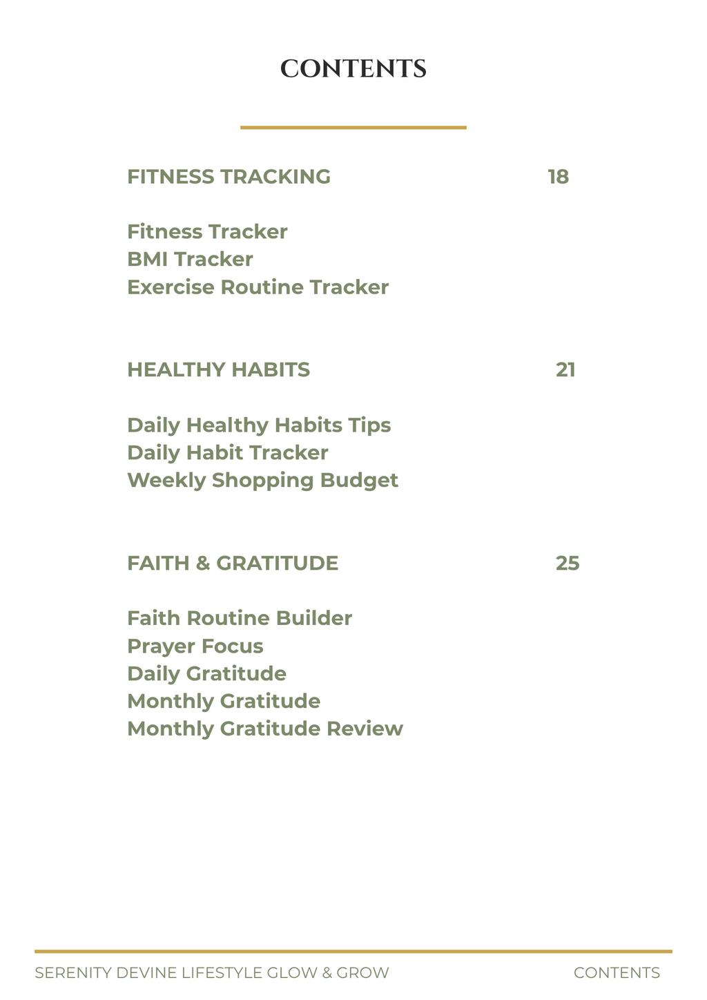 SERENITY DEVINE LIFESTYLE GUIDE