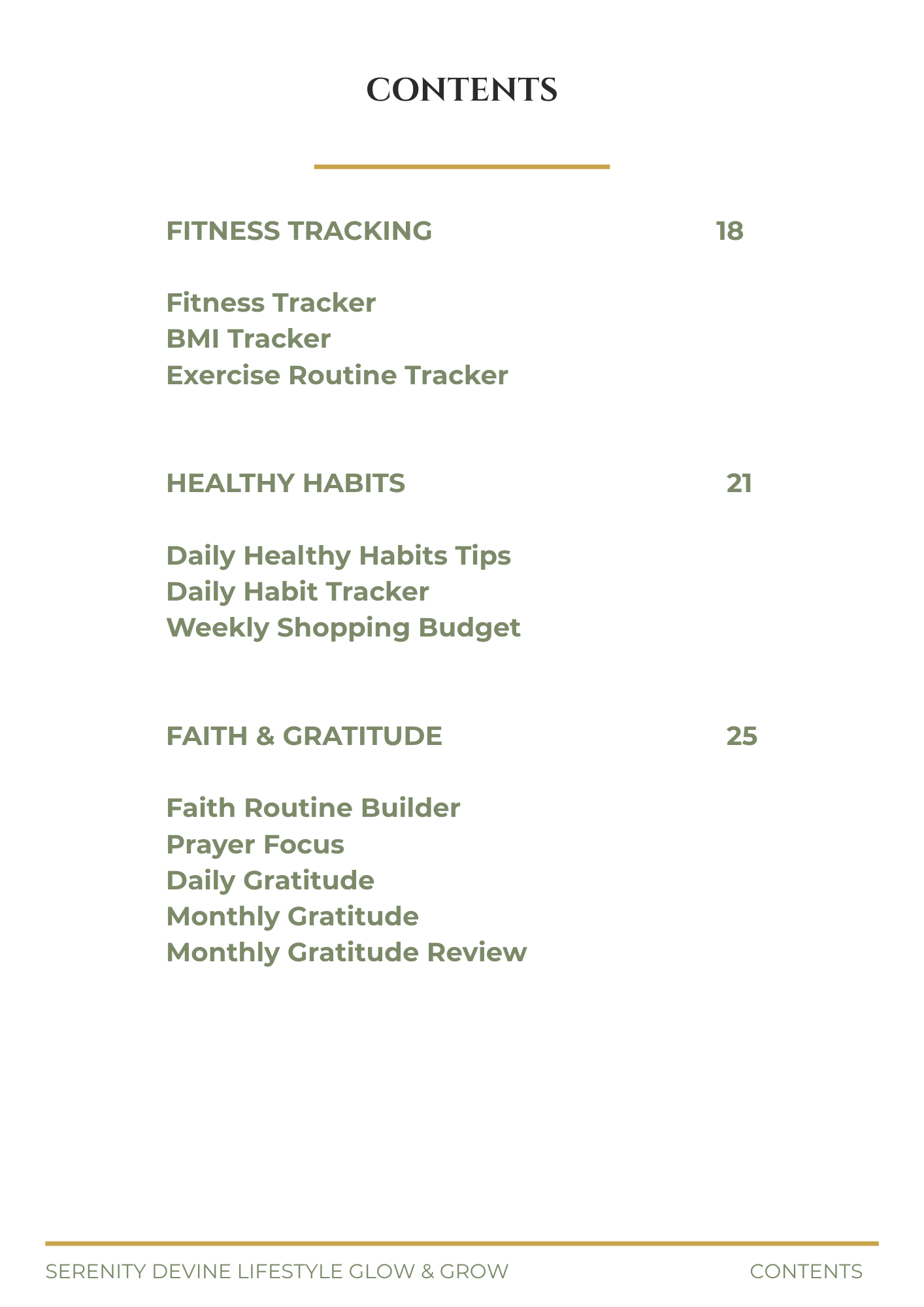 SERENITY DEVINE LIFESTYLE GUIDE