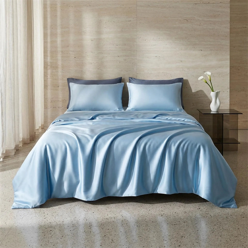 100% Mulberry Silk Bedding Set, Silk Duvet Cover, Silk Pillowcases, Envelope Style, Luxury Bedding, Pure Silk, Queen Size, King Size & More