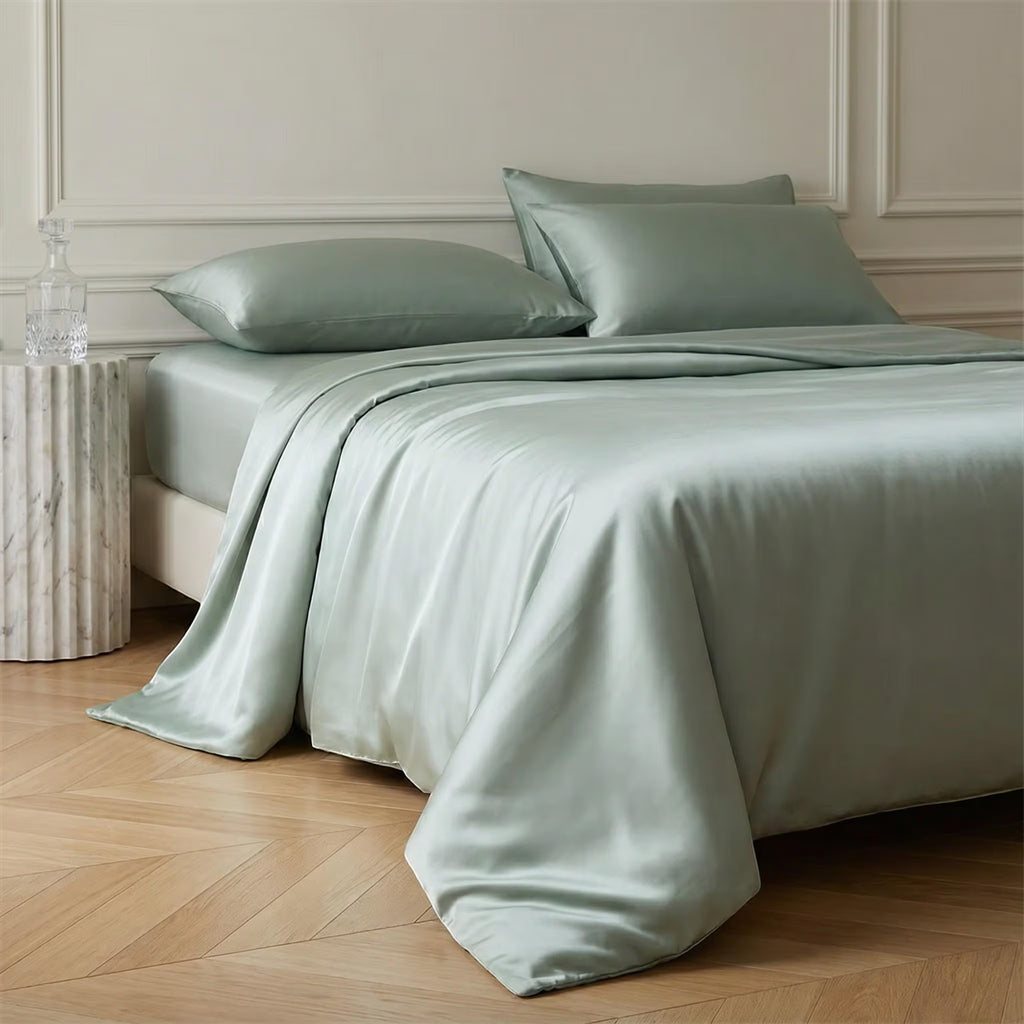 100% Mulberry Silk Bedding Set, Silk Duvet Cover, Silk Pillowcases, Envelope Style, Luxury Bedding, Pure Silk, Queen Size, King Size & More