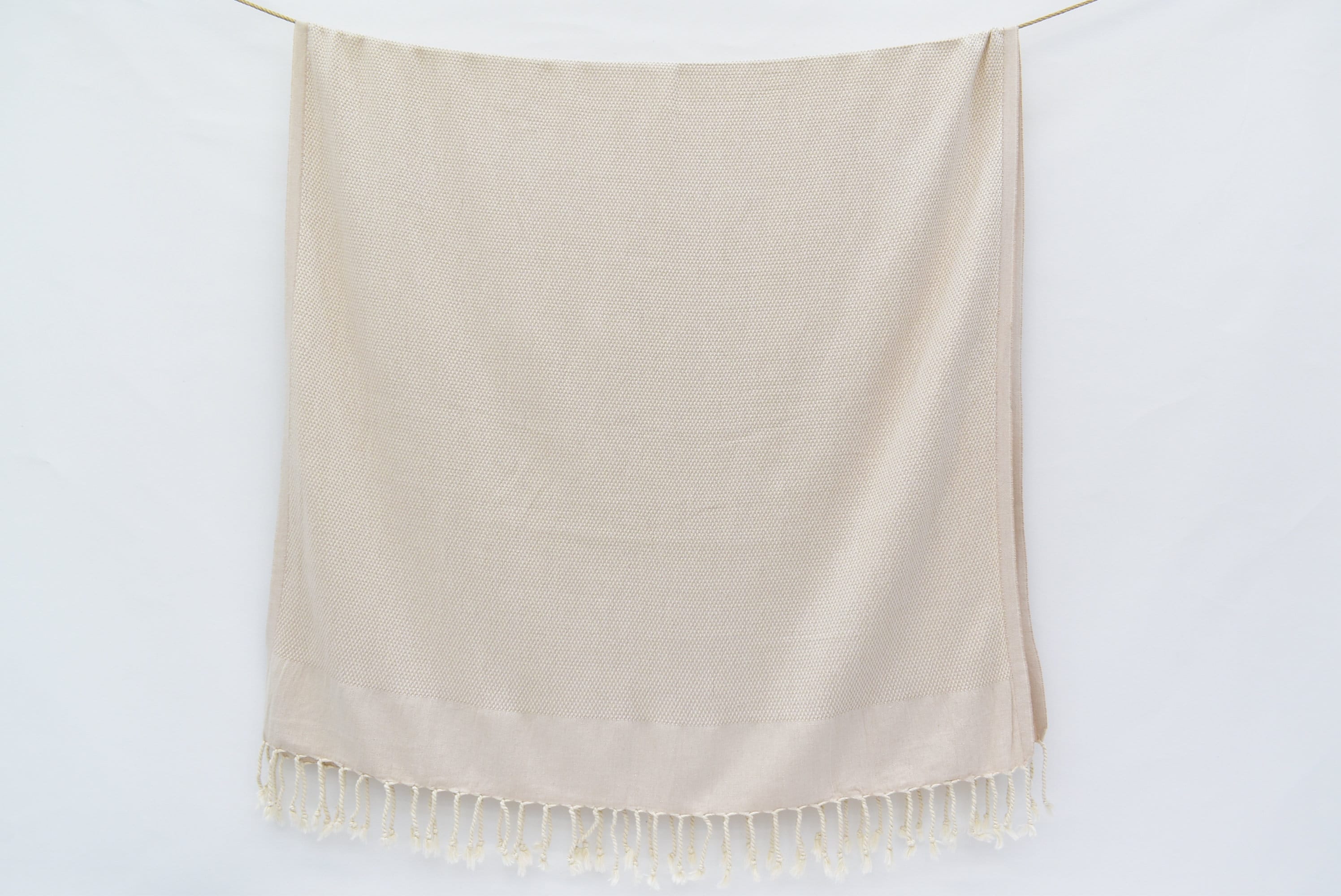 Luxurious Beige Turkish Towel 40X66 - Organic Cotton Bath Towel for Beach, Spa, Sauna, Home Decor - Lightweight Decorative Gift Towel