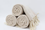 Luxurious Beige Turkish Towel 40X66 - Organic Cotton Bath Towel for Beach, Spa, Sauna, Home Decor - Lightweight Decorative Gift Towel