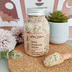Lavender Bath Salts, Relaxing Foot Soak, Organic Skin Care, Soaking Salts