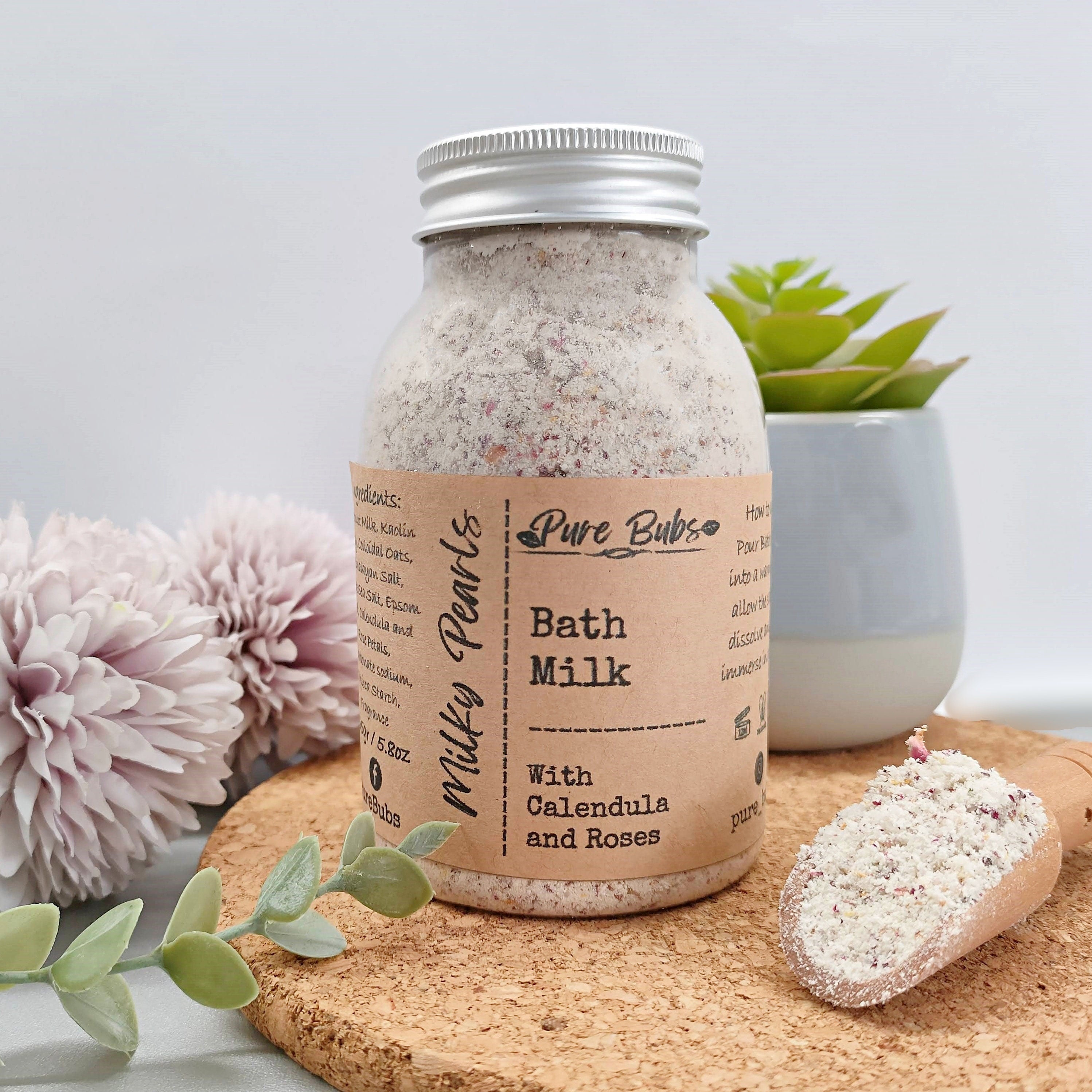 Oatmeal and Coconut Milk Bath Salts, Relaxing Foot Soak, Organic Skin Care, Soaking Salts