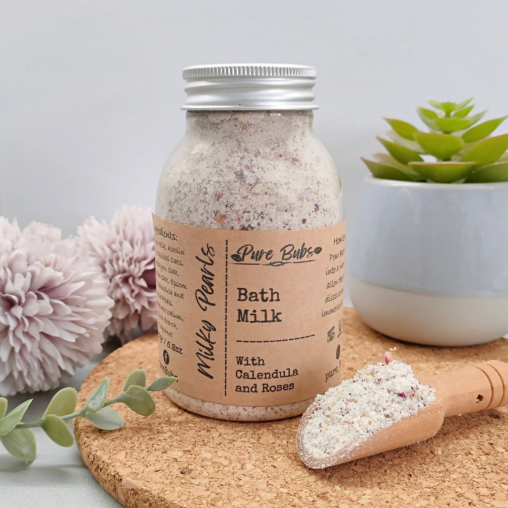 Oatmeal and Coconut Milk Bath Salts, Relaxing Foot Soak, Organic Skin Care, Soaking Salts