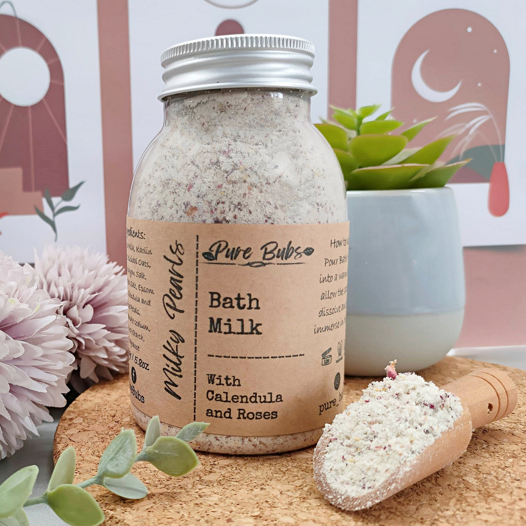 Oatmeal and Coconut Milk Bath Salts, Relaxing Foot Soak, Organic Skin Care, Soaking Salts
