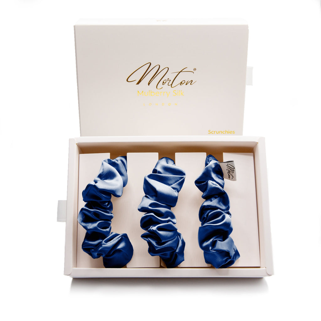 Mulberry Silk Scrunchies Set - Premium Grade 6A Hair Ties