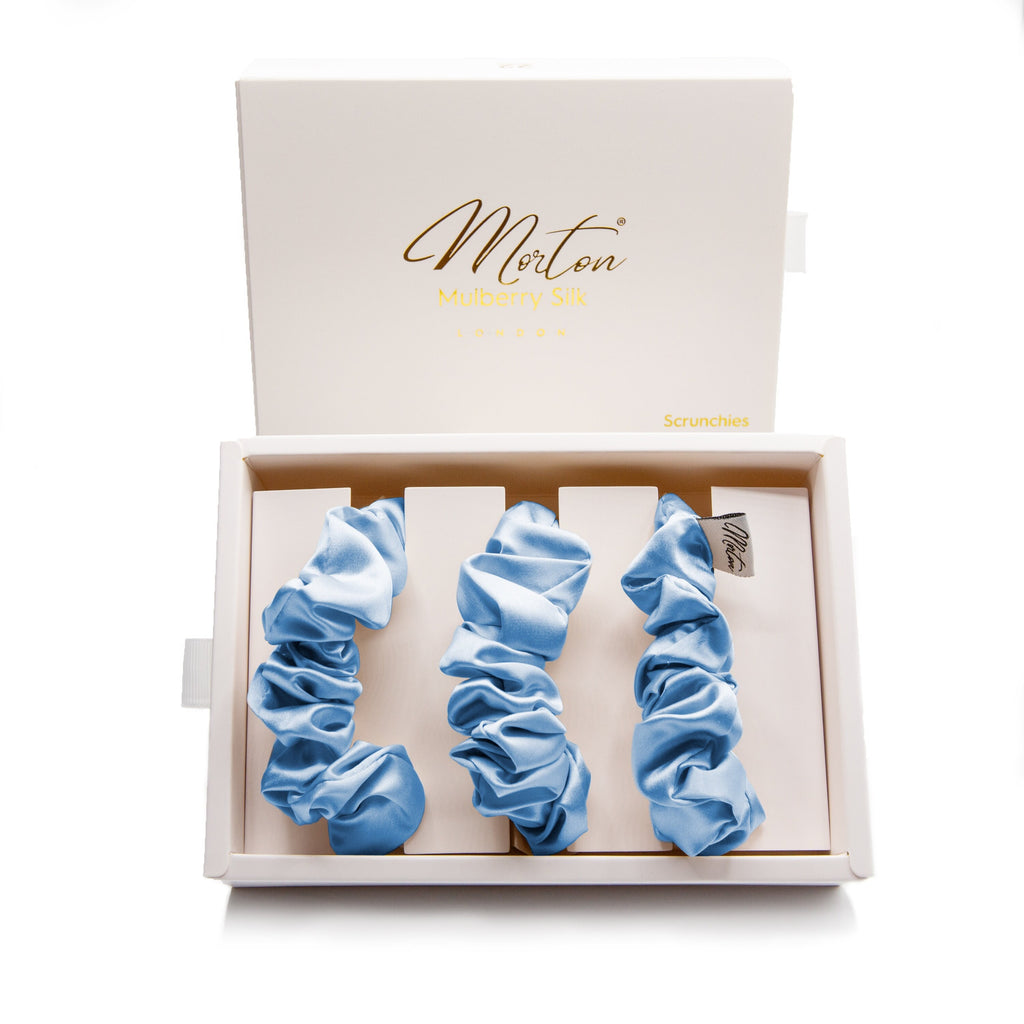 Mulberry Silk Scrunchies Set - Premium Grade 6A Hair Ties