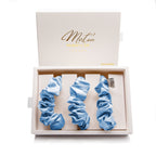 Mulberry Silk Scrunchies Set - Premium Grade 6A Hair Ties