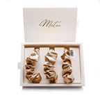 Mulberry Silk Scrunchies Set - Premium Grade 6A Hair Ties