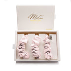 Mulberry Silk Scrunchies Set - Premium Grade 6A Hair Ties