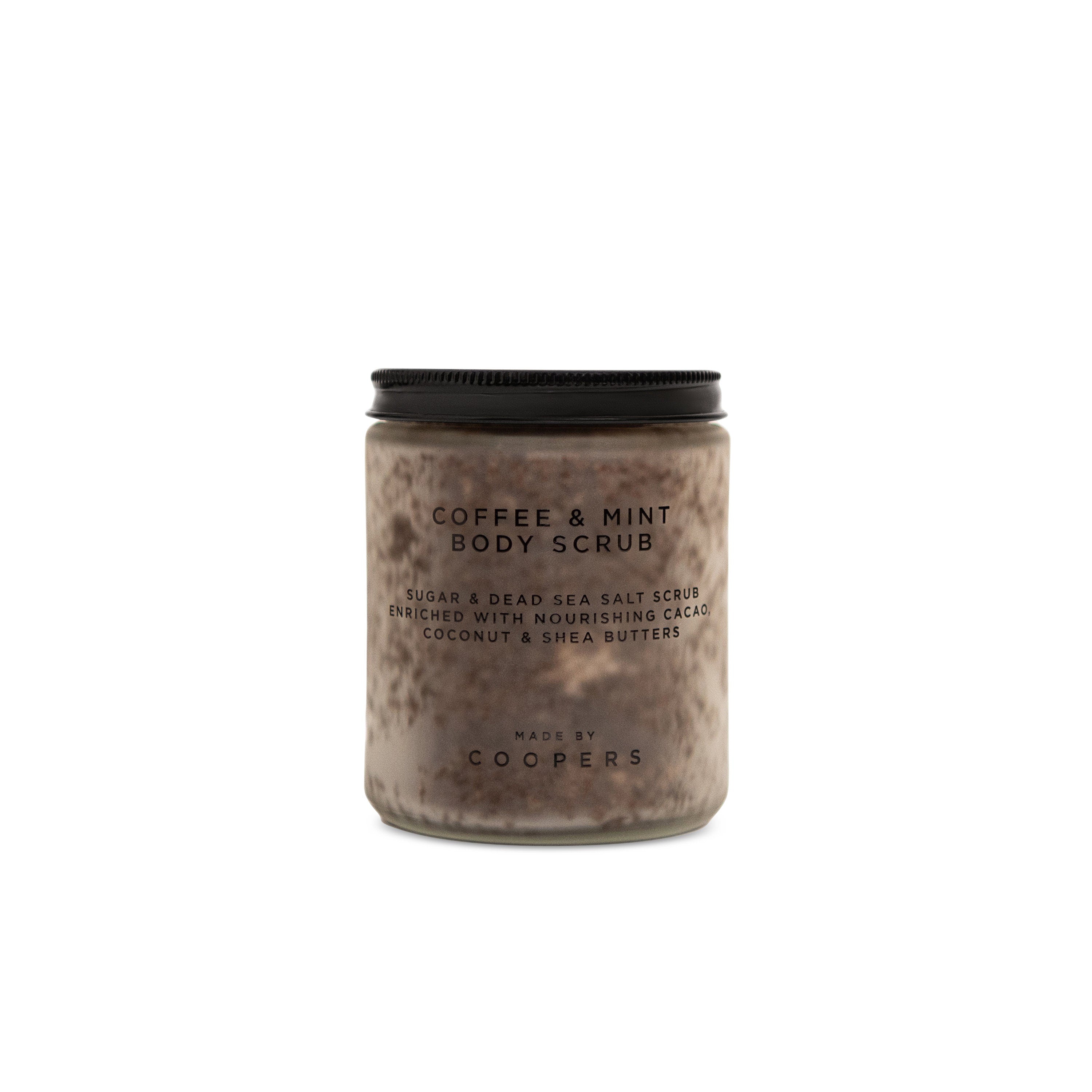 Organic Coffee Mint Body Scrub: Cacao, Shea & Coconut Butter (250G)